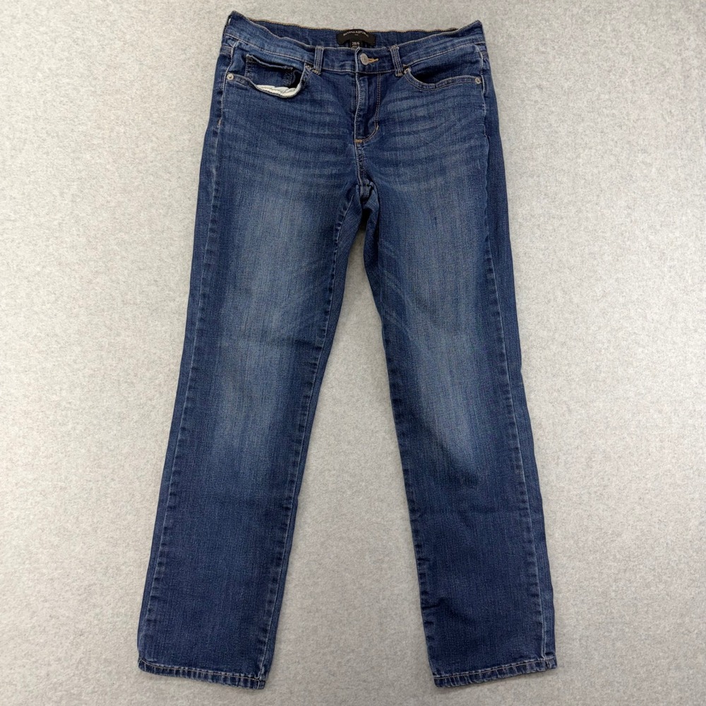 Banana Republic Womens Jeans Size 6 28x29 Medium Wash Straight Leg‎ Cotton Blend